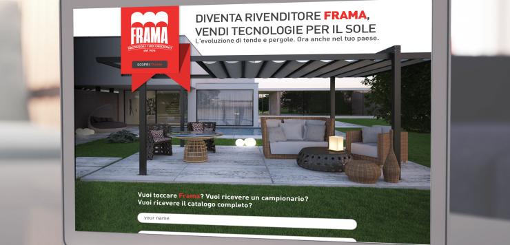 Un dettaglio della landing page finalizzata alla raccolta di richieste di contatto