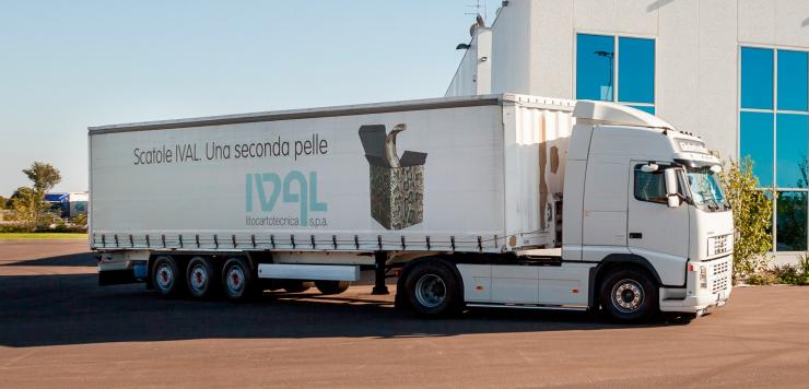Allestimento camion scatolificio Ival