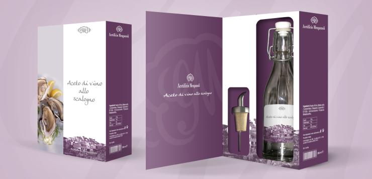 Brochure Aceto di scalogno Acetificio Mengazzoli realizzata dall'agenzia di comunicazione copiaincolla