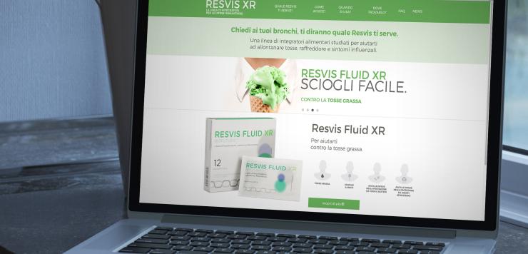 Sito web realizzato per Resvis Fluid - copiaincolla