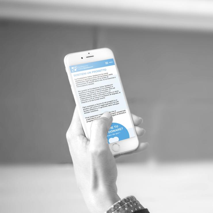 Sito mobile per Fondazione Valter Baldaccini - copiaincolla