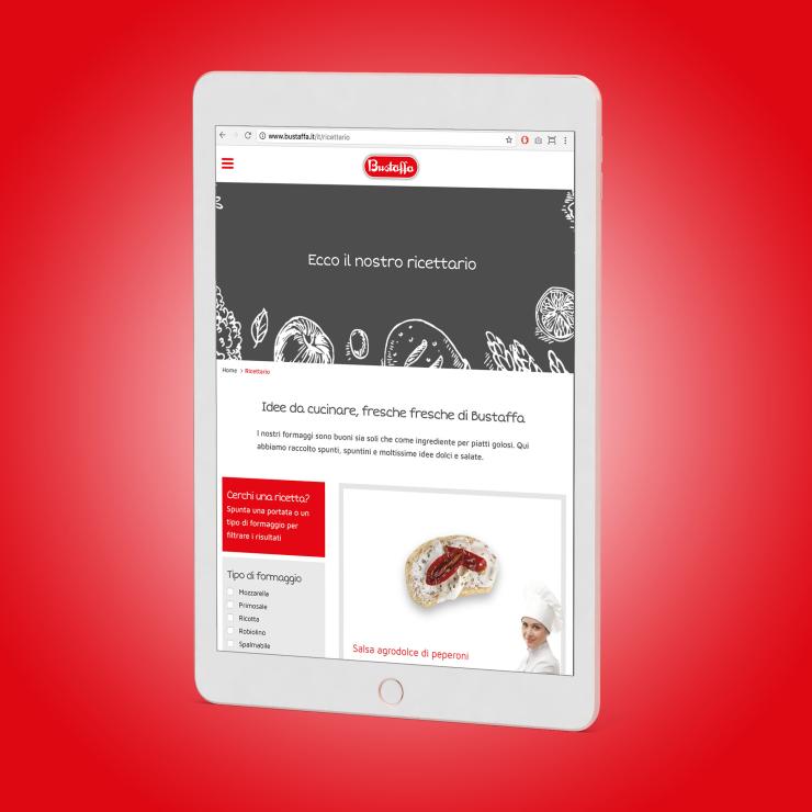 Il sito web realizzato per Bustaffa da copiaincolla