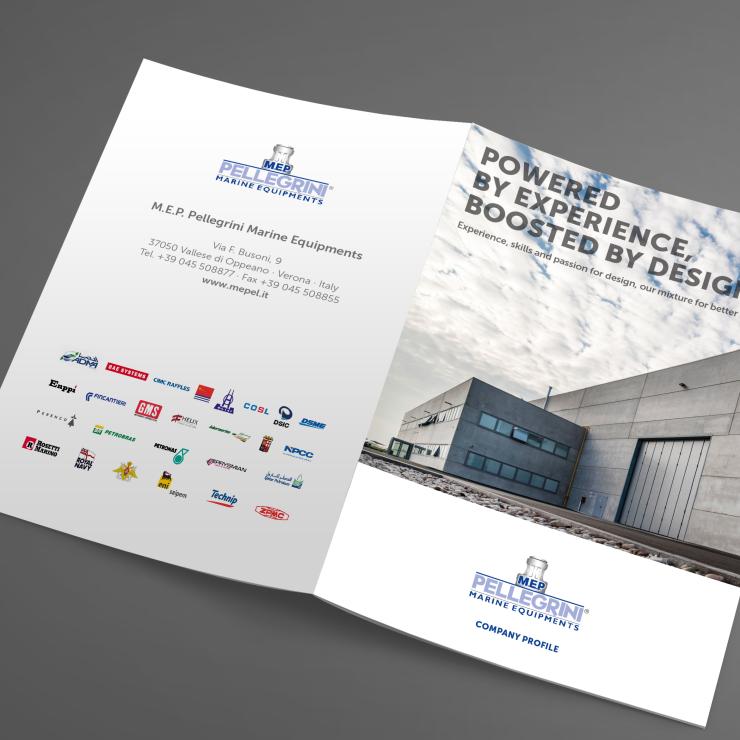 Il company profile realizzato dall'agenzia di pubblicità copiaincolla per MEP Marine Equipments Pellegrini