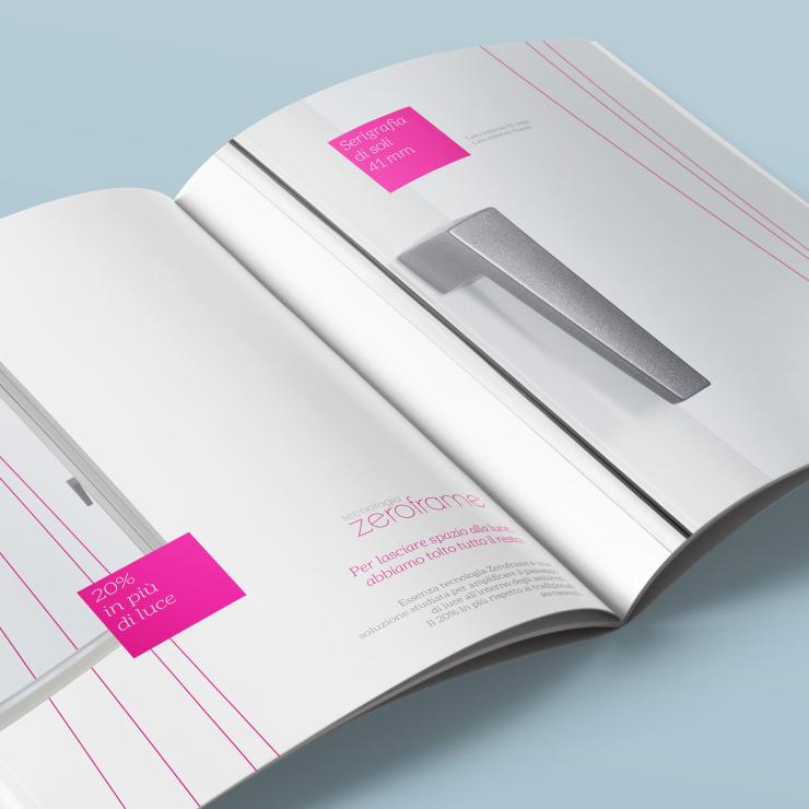 Brochure per prodotto Zeroframe di Essenza (Es finestra) - copiaincolla