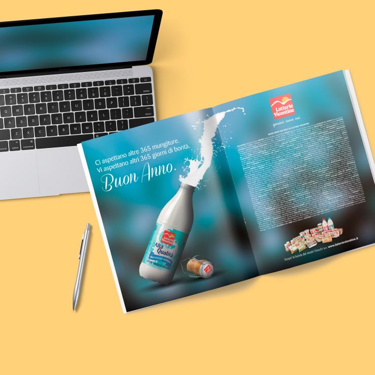 La campagna stampa per Latterie Vicentine realizzata dall'agenzia di pubblicità e comunicazione copiaincolla