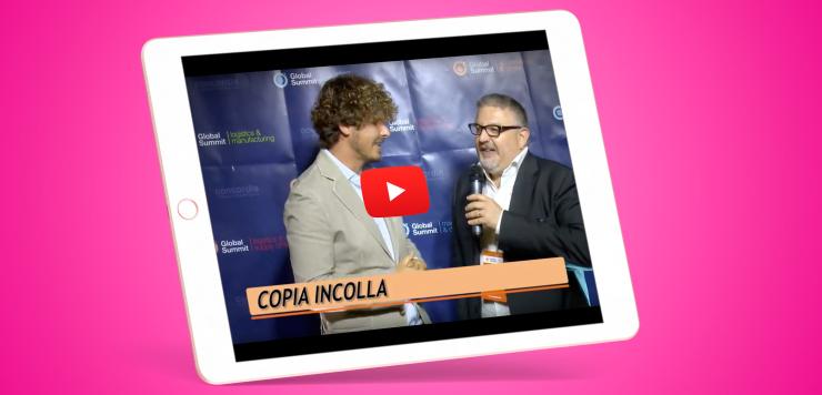 Un momento dell'intervista a Sebastiano Furio, Direttore Commerciale copiaincolla, al Global Summit