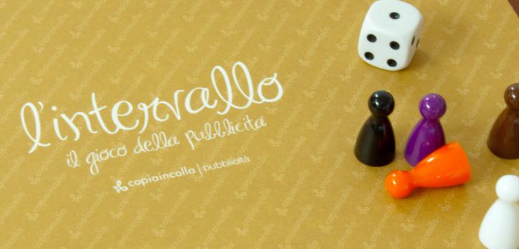 Il tabellone del gioco della pubblicità di copiaincolla
