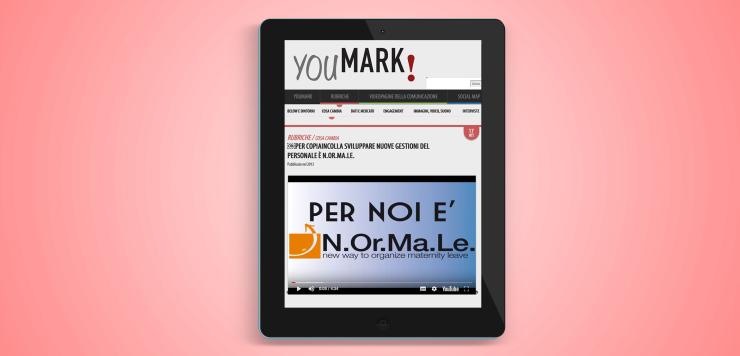 L'articolo di Youmark riguardo al progetto N.Or.Ma.Le. portato avanti da copiaincolla per la maternità delle proprie dipendenti