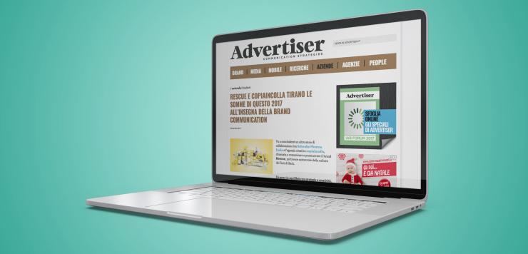 L'articolo a proposito di copiaincolla e Rescue uscito su Advertiser