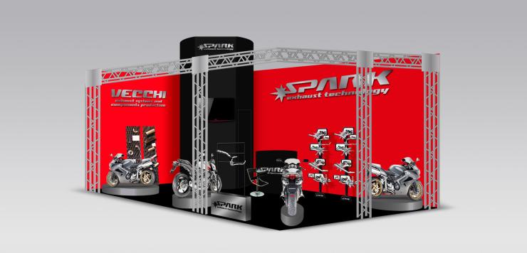 L'allestimento per le marmitte del brand Spark