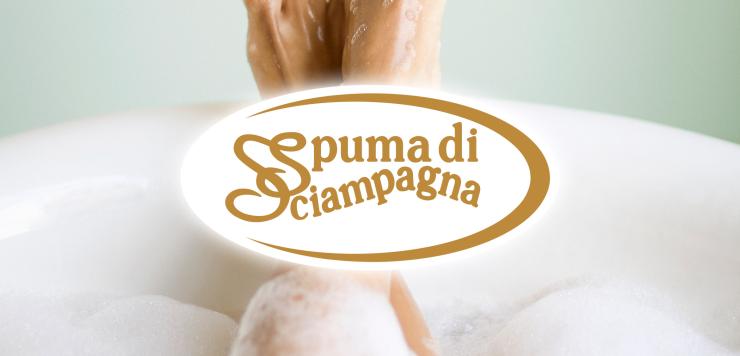 Un'immagine tratta dalla campagna social di copiaincolla per Spuma di Sciampagna