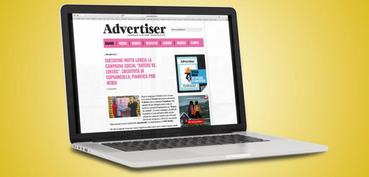 L'articolo di Advertiser su copiaincolla e la campagna 2017 per Tartufone Motta