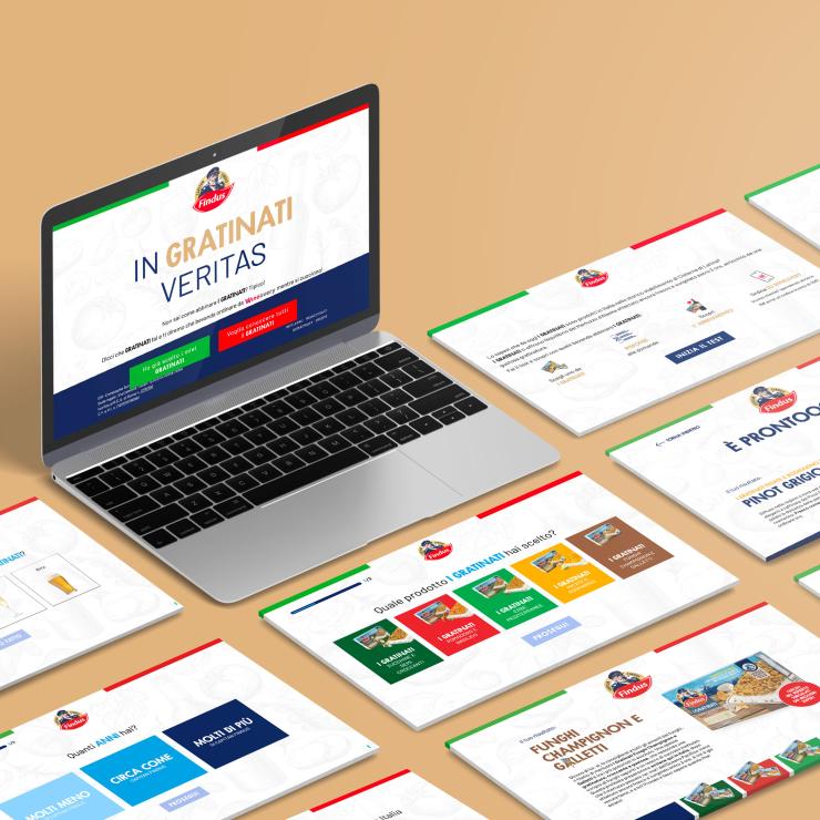 Landing page per la partnership tra Findus e Winelivery - copiaincolla