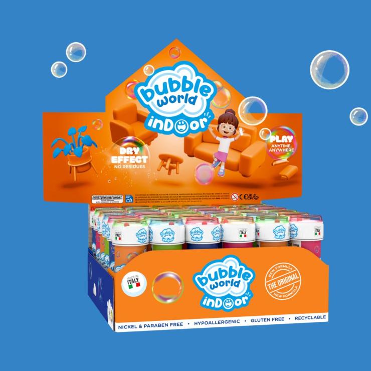 I packaging della linea Bubble World Indoor - copiaincolla