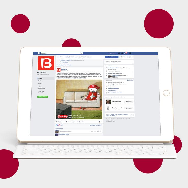 Fanpage Facebook per Bustaffa - copiaincolla