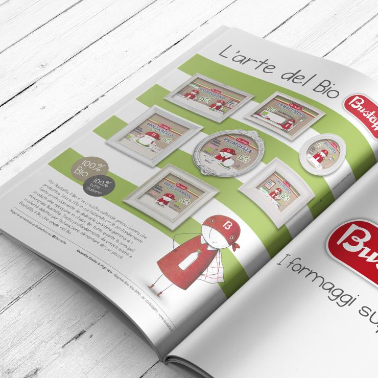 Campagna pubblicitaria food per i formaggi freschi Bustaffa - copiaincolla