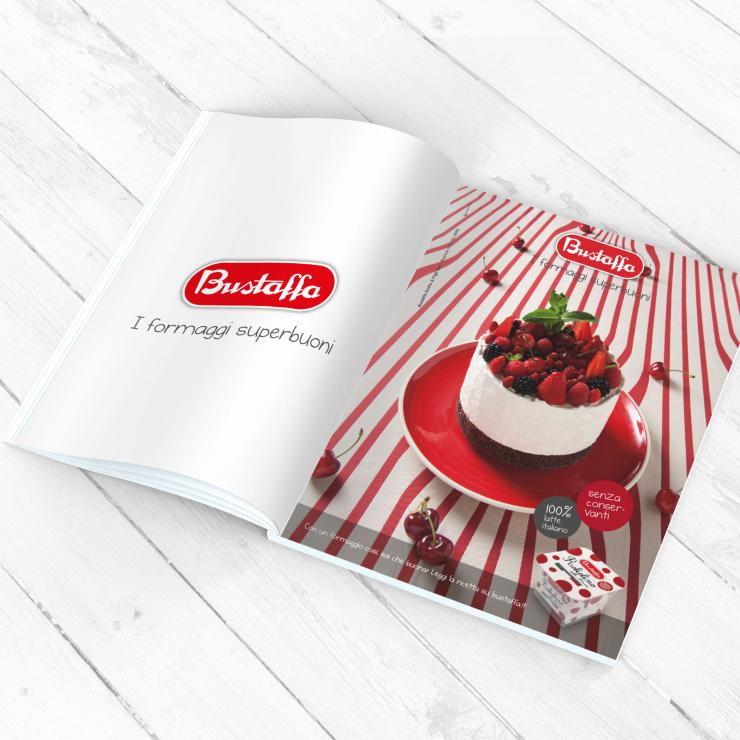 Campagna stampa food formaggi Bustaffa - copiaincolla