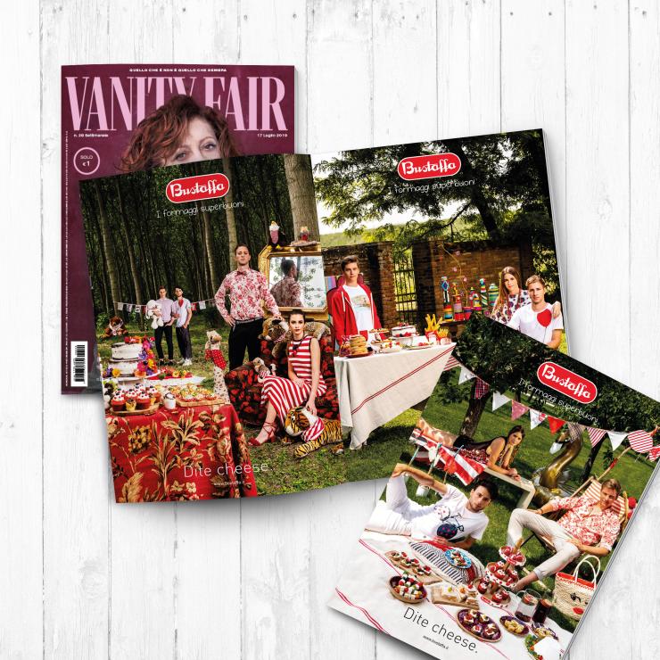 La campagna realizzata per la campagna Bustaffa su Vanity Fair - copiaincolla