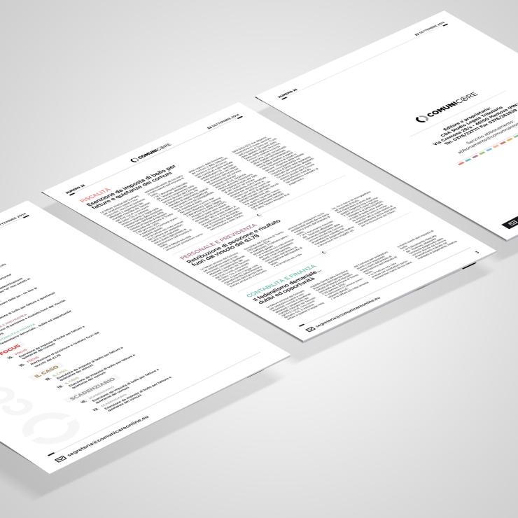 Il sito web Comunic@re, la rivista online, realizzato dalla web agency copiaincolla per la Pubblica Amministrazione - copiaincolla