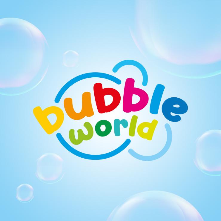 Il logo realizzato per il marchio Bubble World
