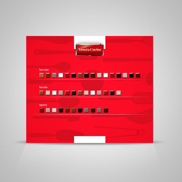 Espositore per campagna in-store Veneta Cucine