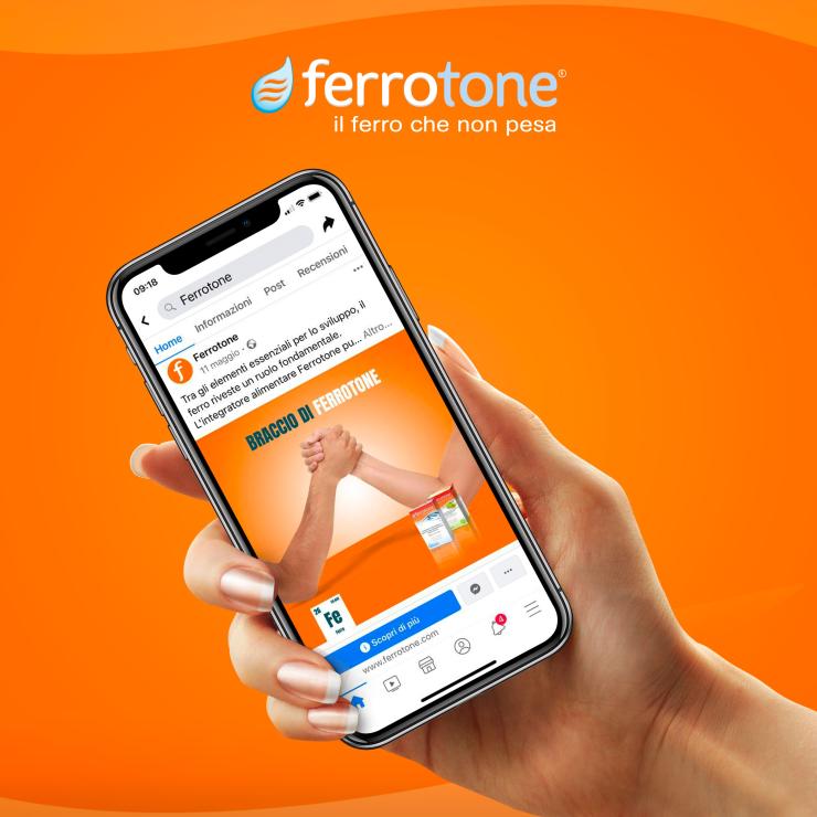 Social per integratore ferrotone