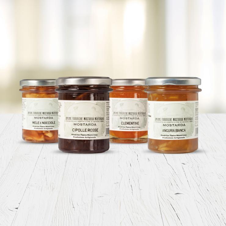 Packaging prodotto per Unione Fabbriche Mostarda Mantovana - copiaincolla