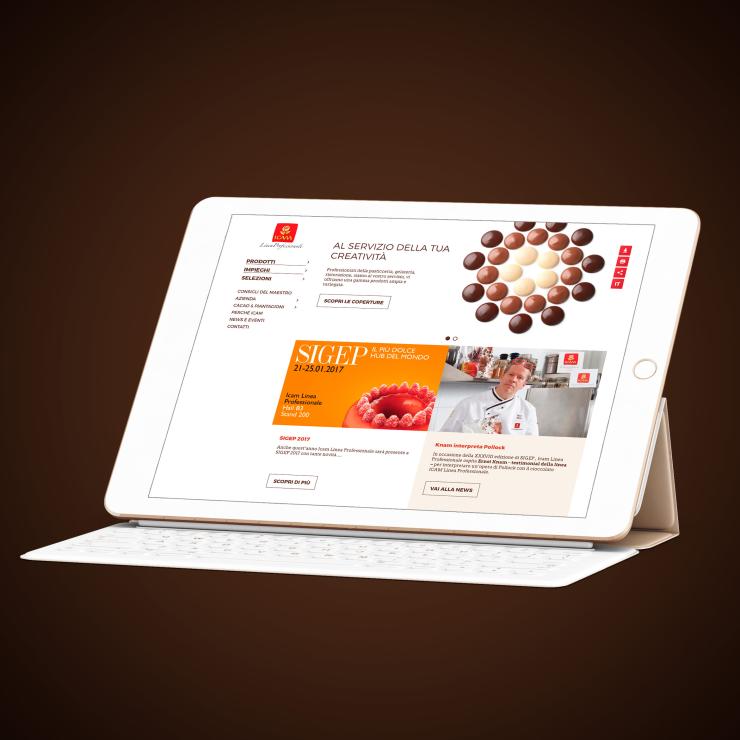 Il sito web di Icam - copiaincolla