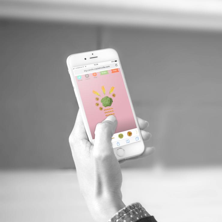 La versione mobile del sito web Idea del cavolo