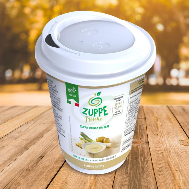 Il packaging studiato per le nuove Zuppe Fresche