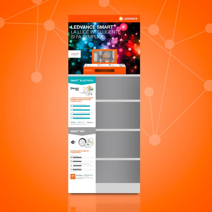 Sistemi espositivi progettati per Osram - copiaincolla