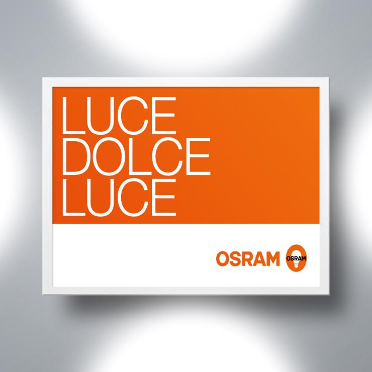 Il copy dell'allestimento per Osram - copiaincolla
