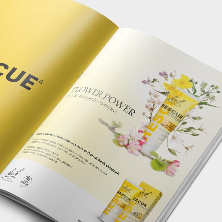 La campagna pubblicitaria per la crema beauty Rescue - copiaincolla