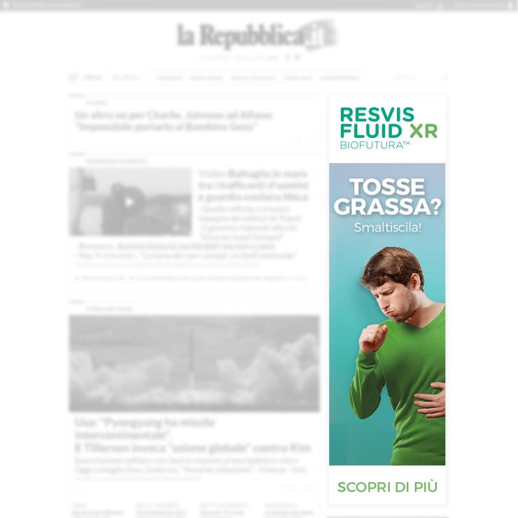 Banner campagna digital per Resvis Fluid - copiaincolla