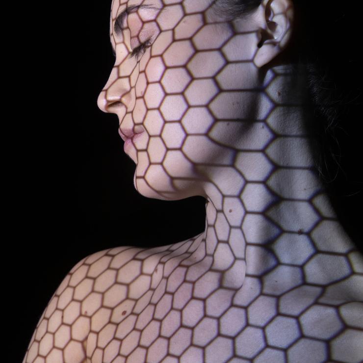 Gli scatti sul set per il marchio di cosmetici Monodermà