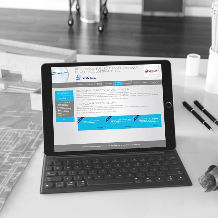 Una pagina del sito web ideato e progettato in agenzia - copiaincolla