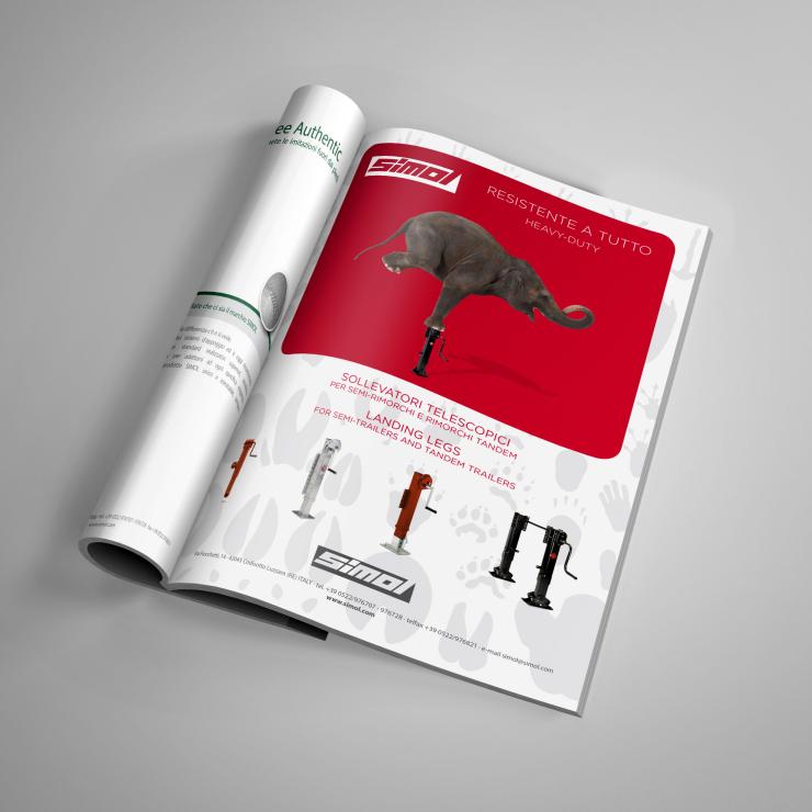 Un dettaglio di una delle campagne stampa Italia e estero realizzate per Simol. - copiaincolla