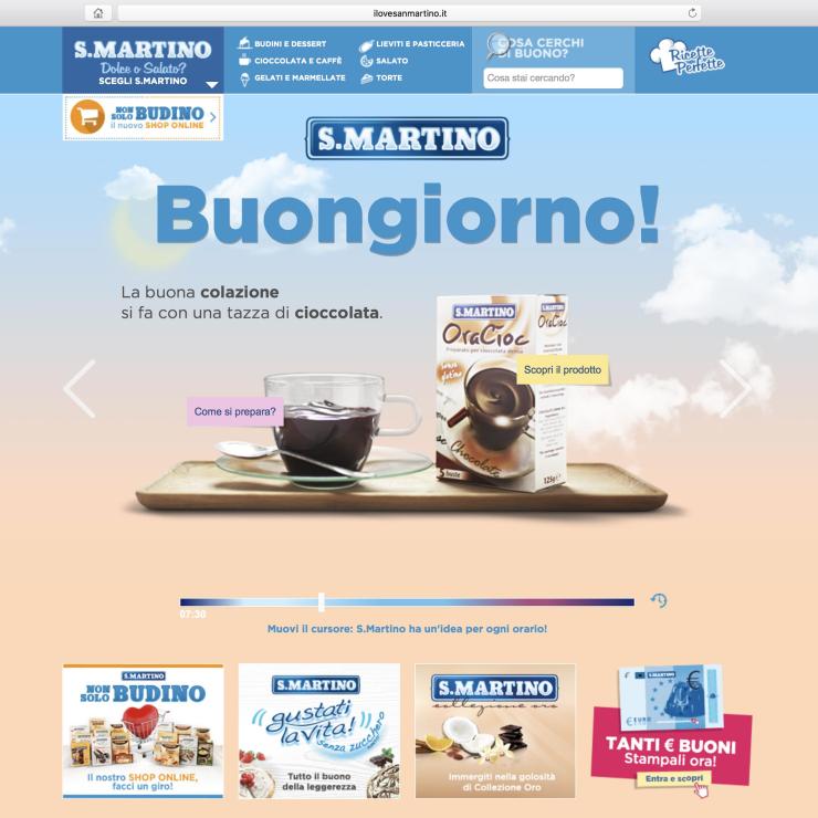 Sito web ilovesanmartino.it per Cleca - copiaincolla