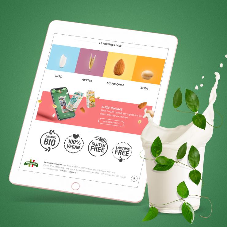 Una pagina del sito web Terra e Pane - copiaincolla