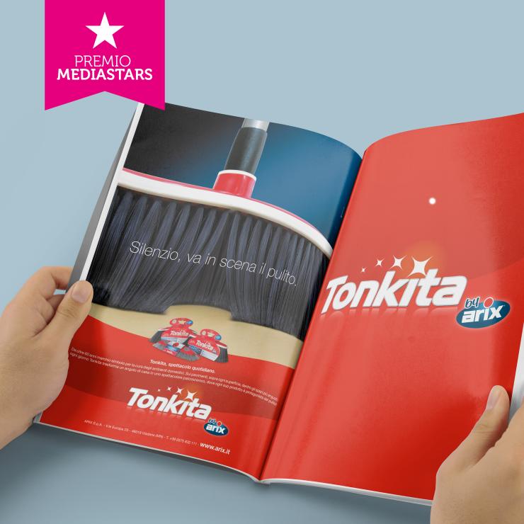 Campagna stampa Va in scena il pulito per Tonkita (Arix) - copiaincolla
