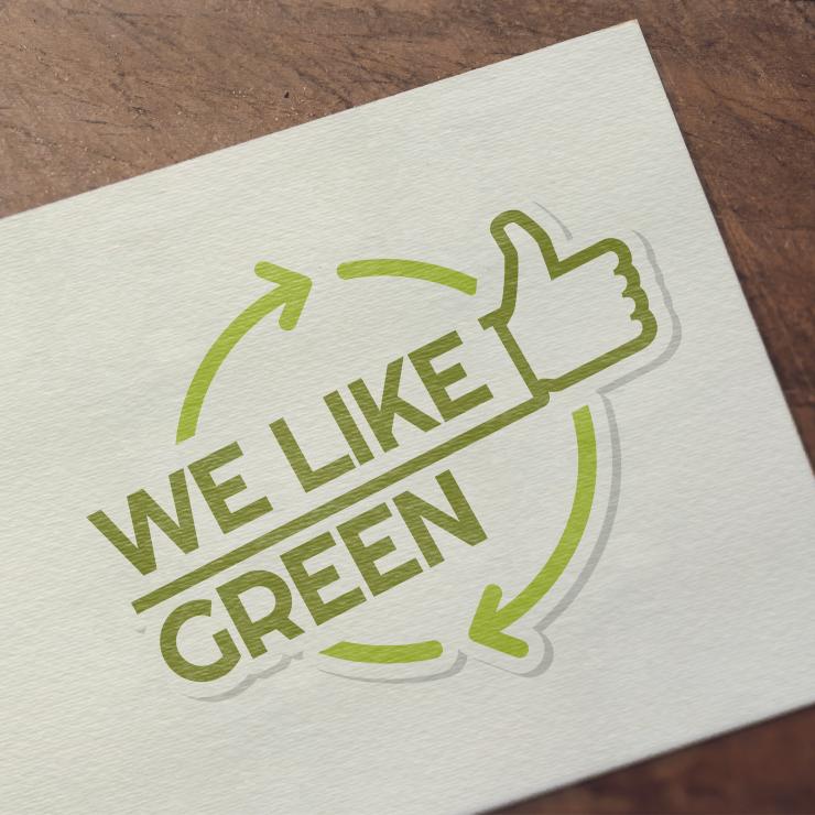Logo We like green per Tonkita (Arix) - copiaincolla