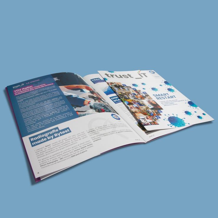 Il magazine aziendale realizzato per TUV Italia