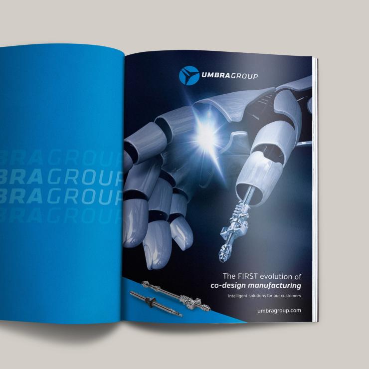 La campagna stampa per aereo spazio Umbra Group - copiaincolla