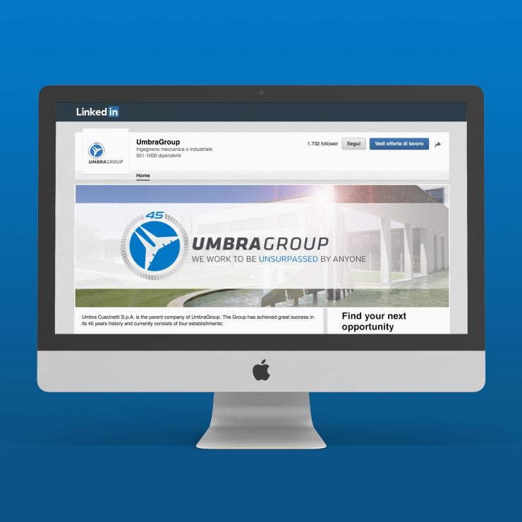 Profilo Linkedin di UmbraGroup - copiaincolla